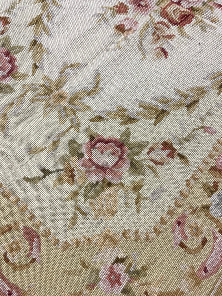 3.0 x 5.0 Needle Point French Aubusson Flat Weave Rug #F-6915