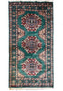 Load image into Gallery viewer, 3.2 x 5.9 GREEN Handmade Signed Jaldar Bokhara Rug Fine Silky Wool  #F-6919