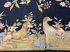 Load image into Gallery viewer, 6.0 x 9.0 Needle Point English Garden NICE ANIMALS BLACK  #F-6920