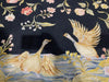 Load image into Gallery viewer, 5.0 x 8.0 Tropical Needle Point Rug Deers Ducks BLACK  #F-6922