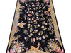 Load image into Gallery viewer, 5.0 x 8.0 Tropical Needle Point Rug Deers Ducks BLACK  #F-6922