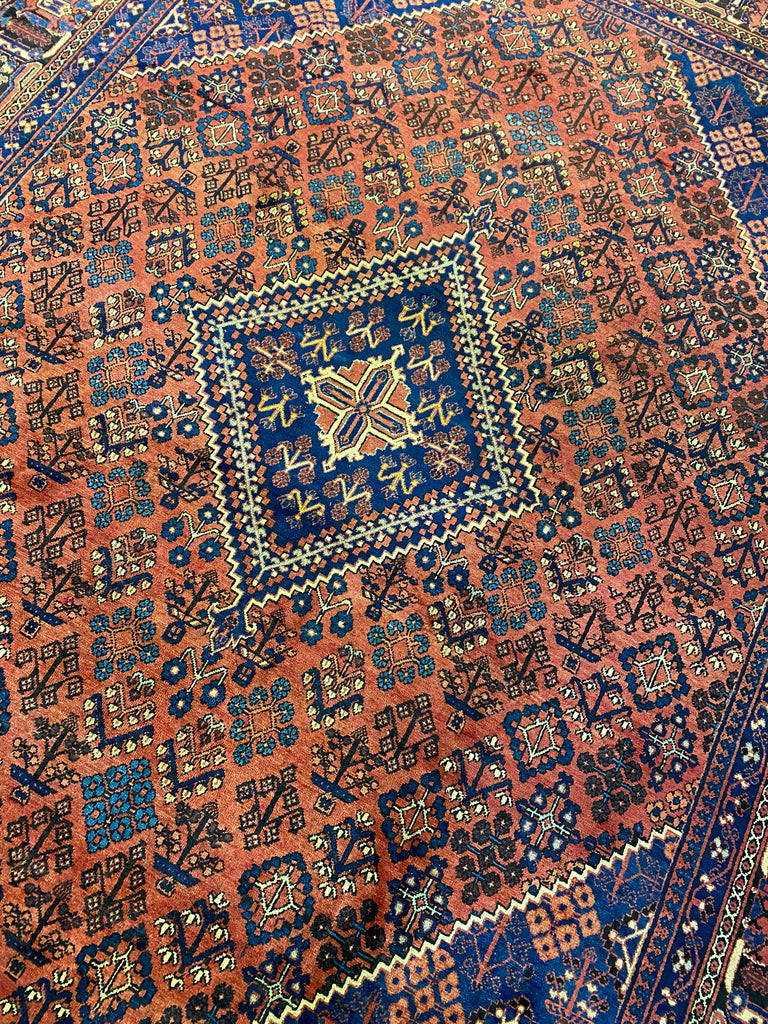 10.6 x 13.6 Persian Mahal Joshagan Wool Rug #F-6923