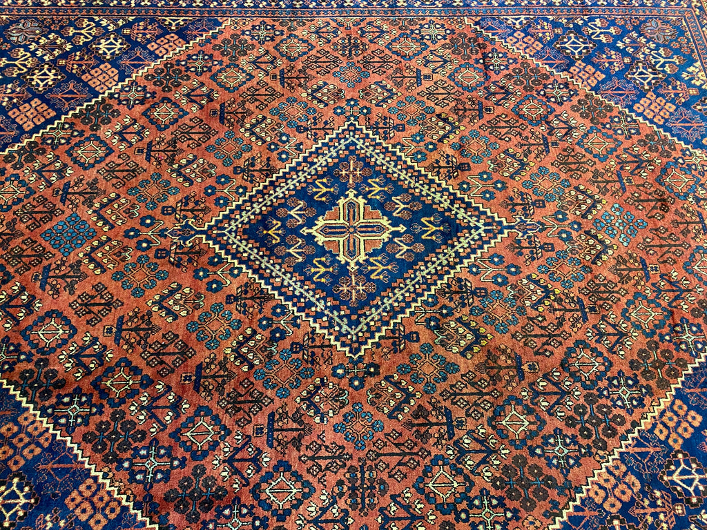 10.6 x 13.6 Persian Mahal Joshagan Wool Rug #F-6923