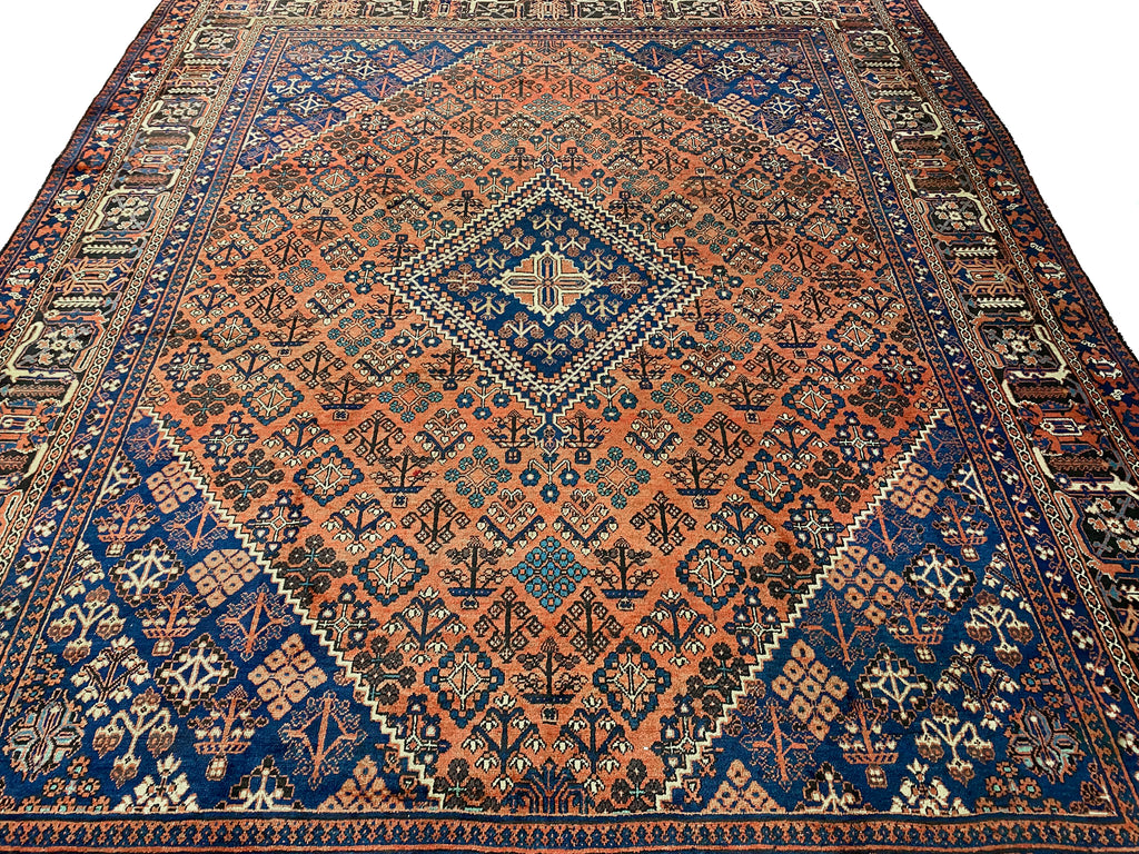 10.6 x 13.6 Persian Mahal Joshagan Wool Rug #F-6923