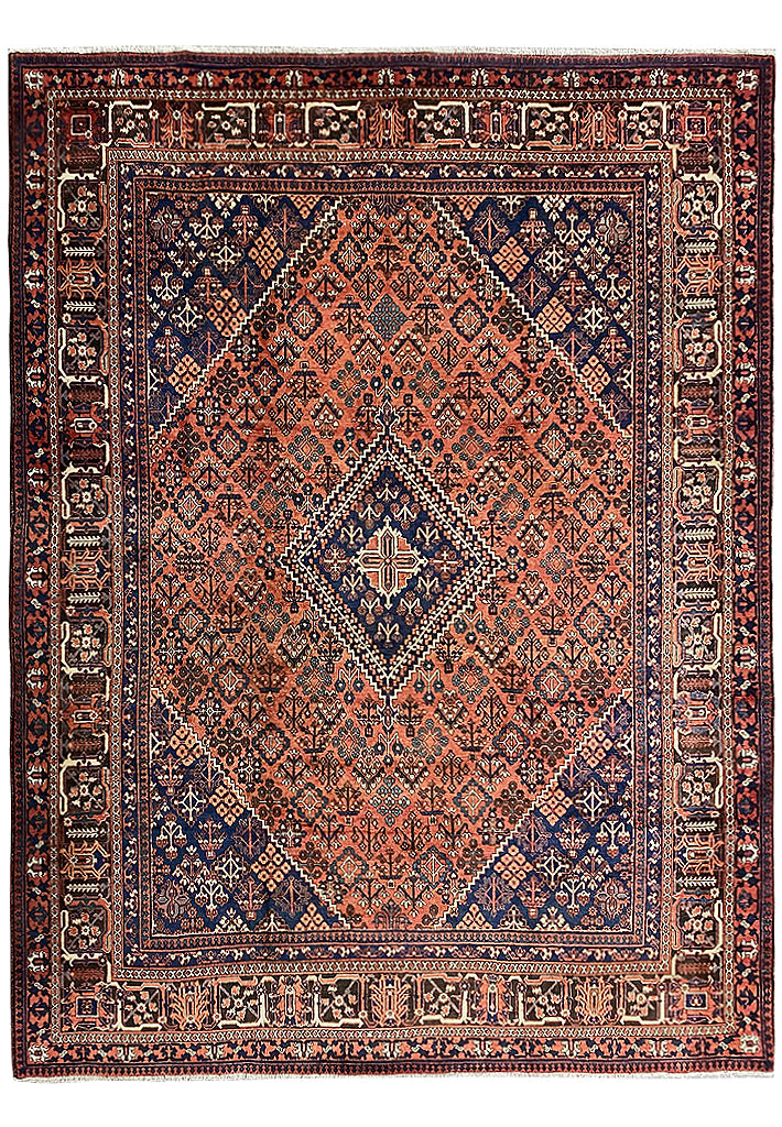 10.6 x 13.6 Persian Mahal Joshagan Wool Rug #F-6923
