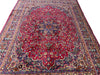 Load image into Gallery viewer, 9.8 x 13.0 Authentic Persian Handmade Wool Rug Rich Burgundy  #F-6926