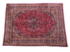 Load image into Gallery viewer, 9.8 x 13.0 Authentic Persian Handmade Wool Rug Rich Burgundy  #F-6926