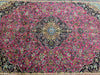 Load image into Gallery viewer, 9.7 x 12.9 Persian Handmade Wool Kashan rug ROSE BERRY RED #F-6927