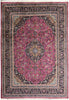 Load image into Gallery viewer, 9.7 x 12.9 Persian Handmade Wool Kashan rug ROSE BERRY RED #F-6927