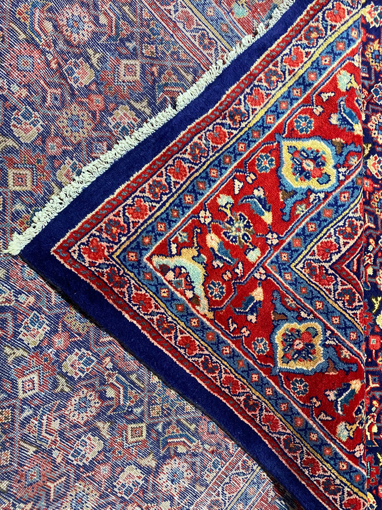 9.6 x 13.0 Persian Herati Mahi Tabriz Mahal Wool Rug #F-6930