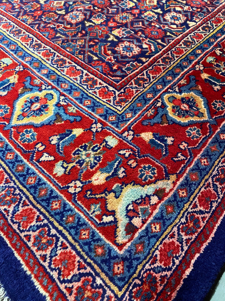 9.6 x 13.0 Persian Herati Mahi Tabriz Mahal Wool Rug #F-6930