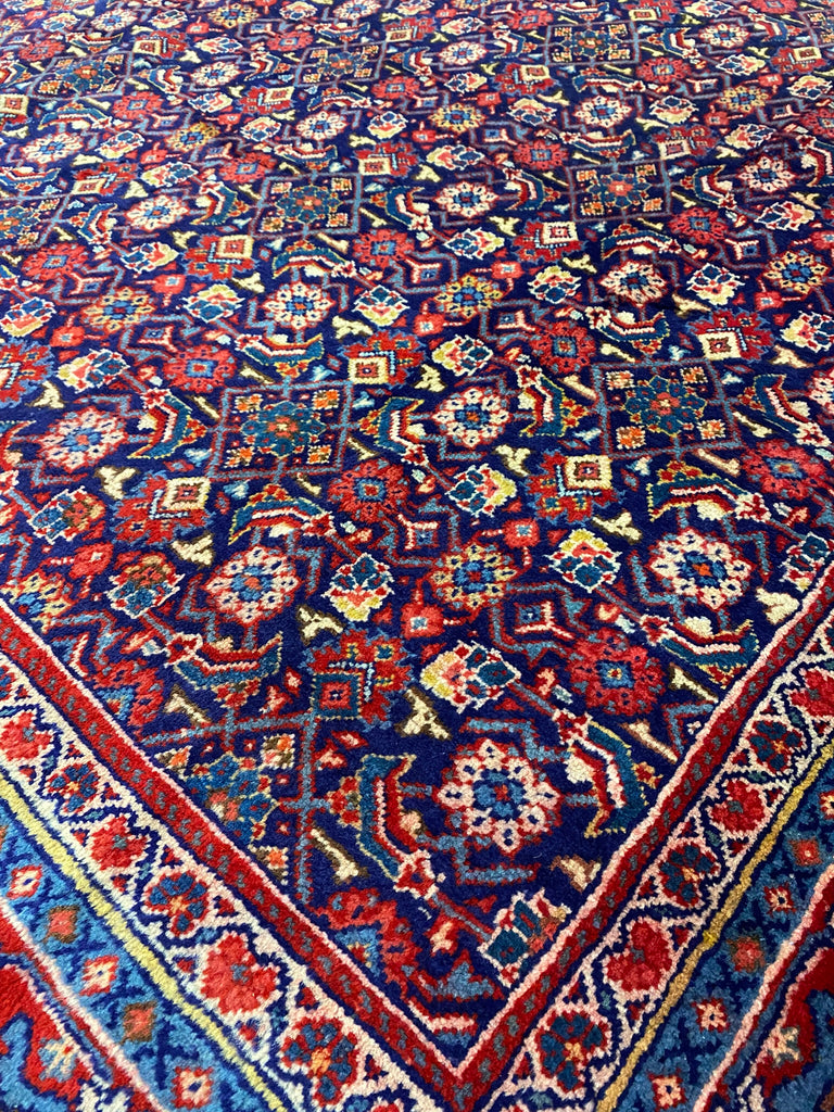 9.6 x 13.0 Persian Herati Mahi Tabriz Mahal Wool Rug #F-6930