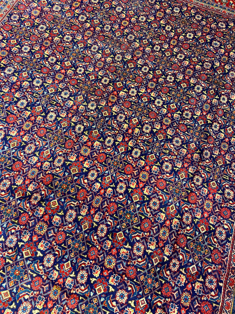 9.6 x 13.0 Persian Herati Mahi Tabriz Mahal Wool Rug #F-6930