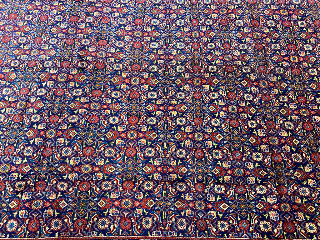 9.6 x 13.0 Persian Herati Mahi Tabriz Mahal Wool Rug #F-6930