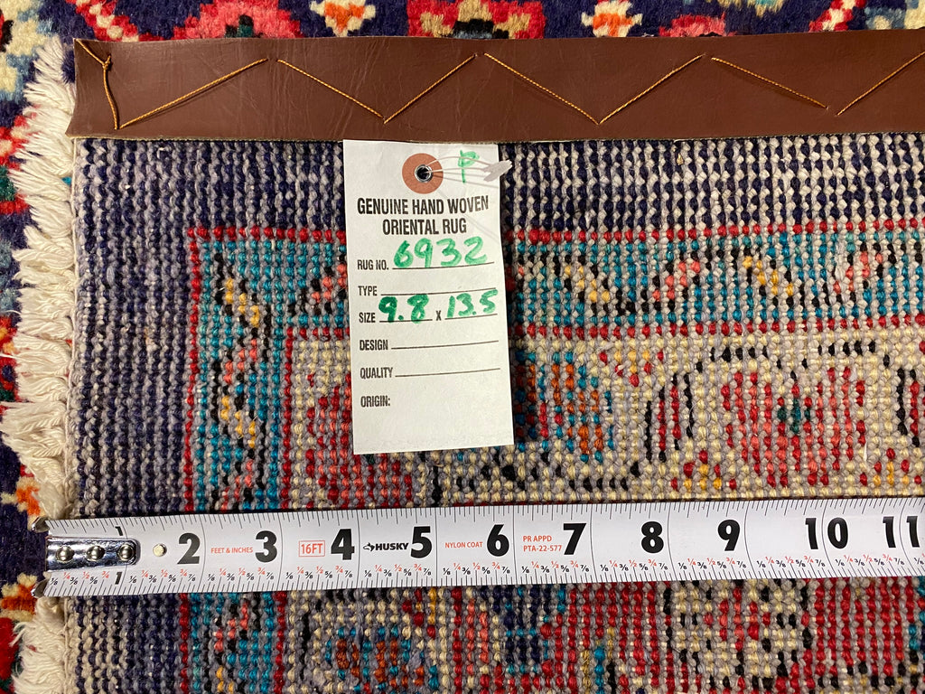 9.8 x 13.5 Persian Handmade Wool Tribal Mahal Rug #F-6932