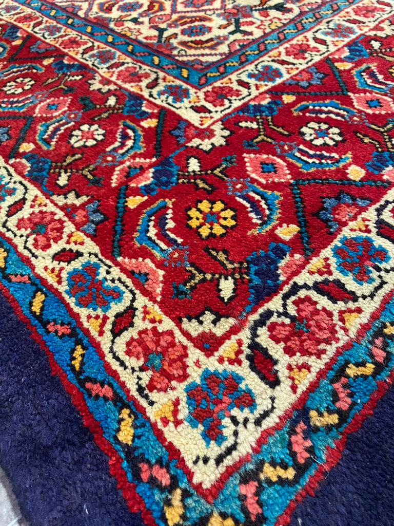 9.8 x 13.5 Persian Handmade Wool Tribal Mahal Rug #F-6932