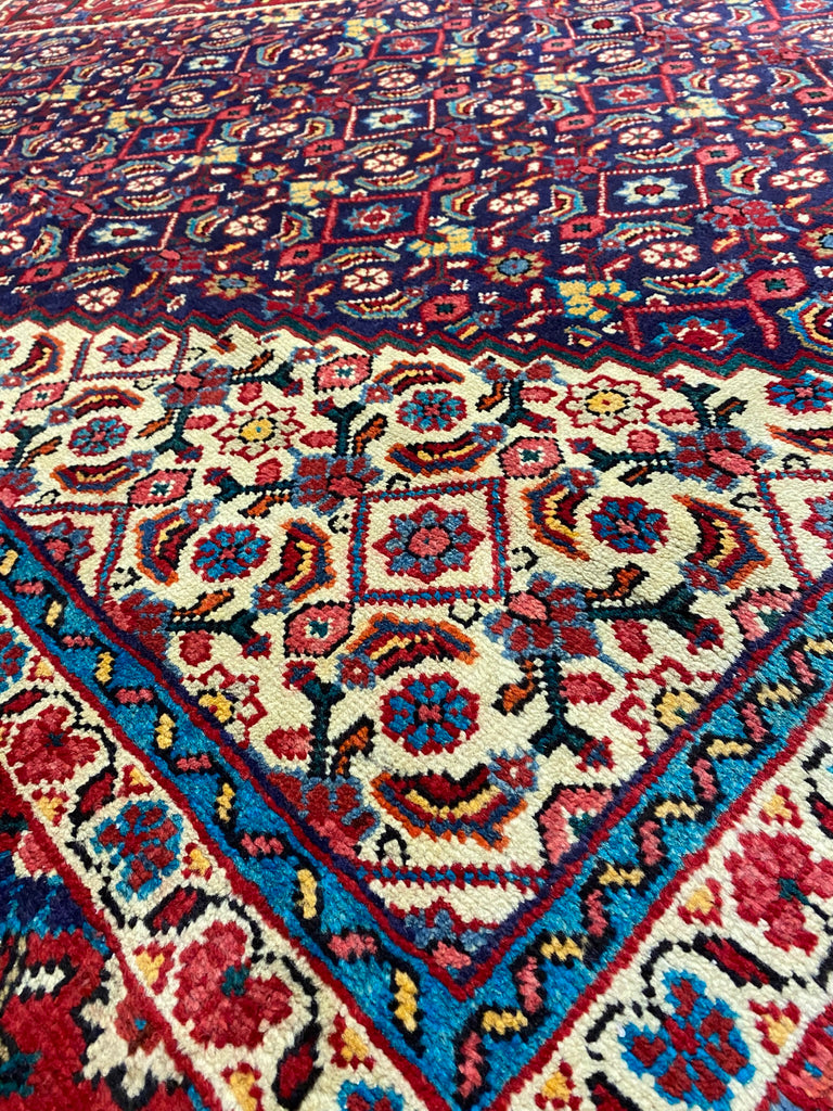 9.8 x 13.5 Persian Handmade Wool Tribal Mahal Rug #F-6932