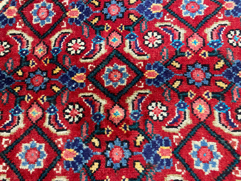 9.8 x 13.5 Persian Handmade Wool Tribal Mahal Rug #F-6932