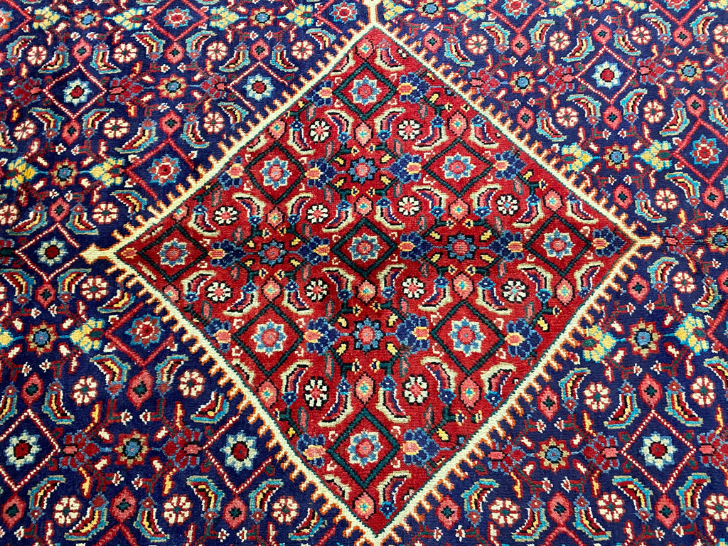 9.8 x 13.5 Persian Handmade Wool Tribal Mahal Rug #F-6932
