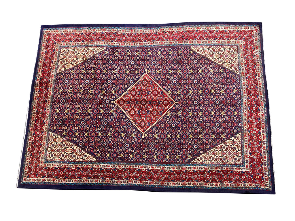 9.8 x 13.5 Persian Handmade Wool Tribal Mahal Rug #F-6932