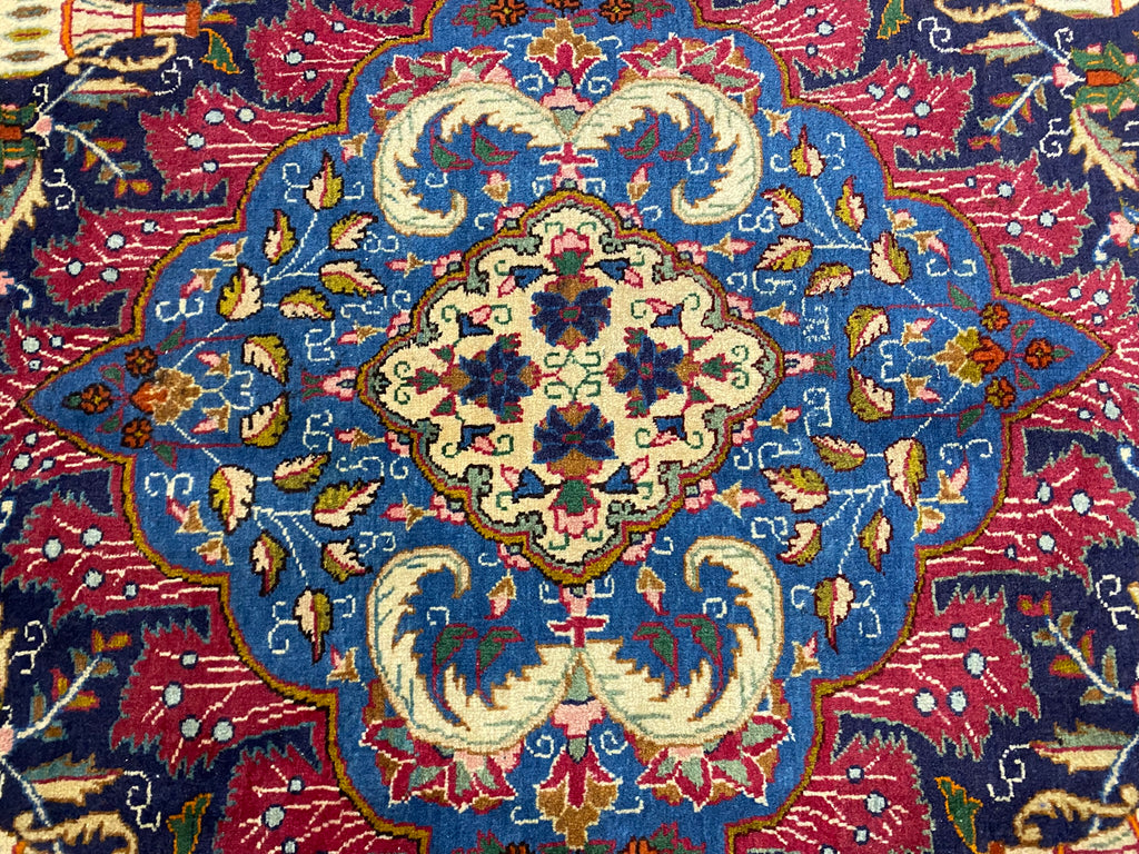 9.9 x 13.0 Persian Kashmar Rug Exotic Zirkhaki Iran Carpet  #F-6933