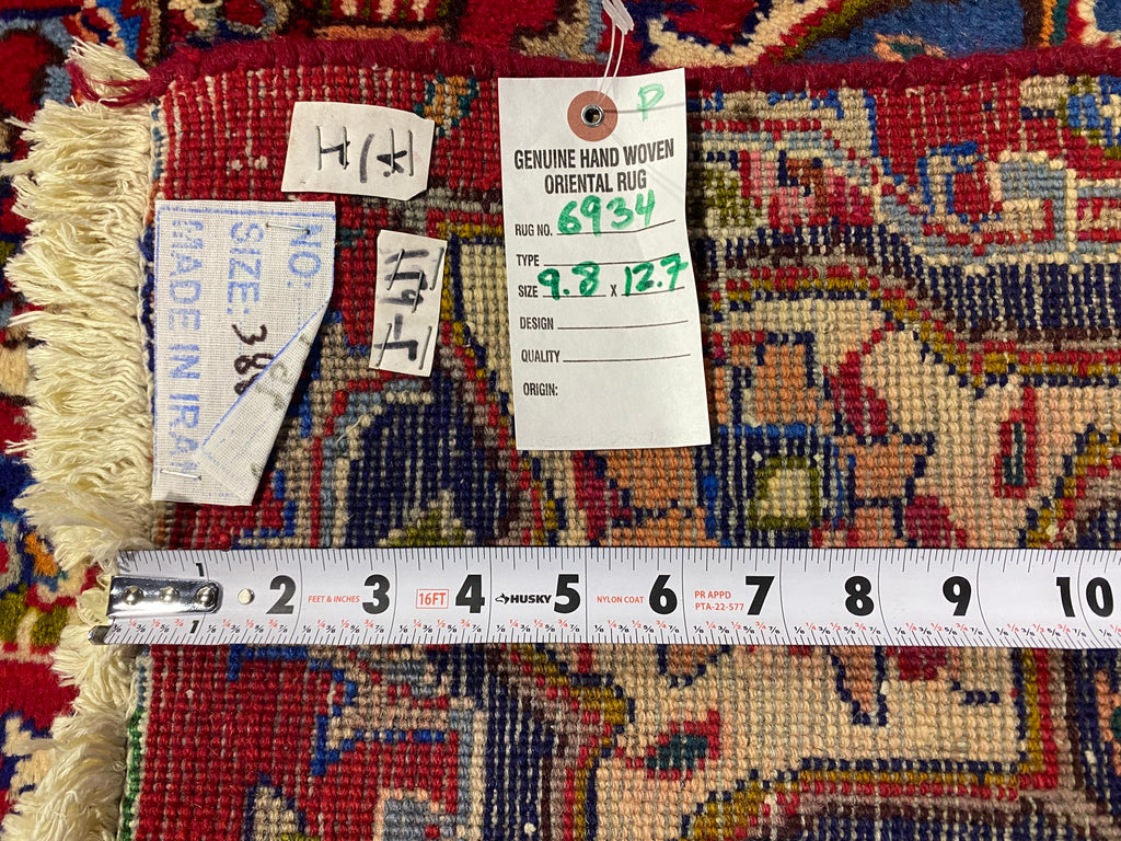 9.8 x 12.7 Amazing Exotic Pattern Persian Kashmar Rug  #F-6934