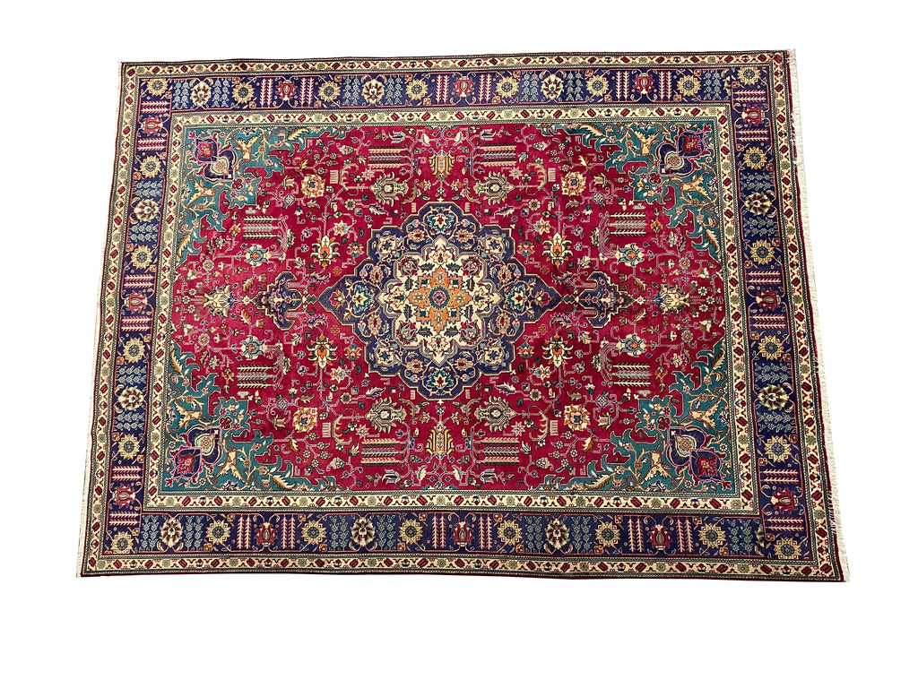 9.9 x 13.0 Persian Wool Handmade Tabriz Rug #F-6936