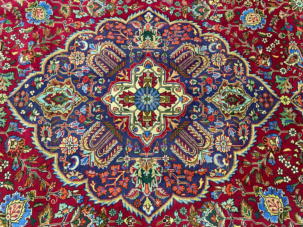 10.0 x 13.0 Authentic Persian Tabriz Rug Handmade IRAN Wool #F-6937