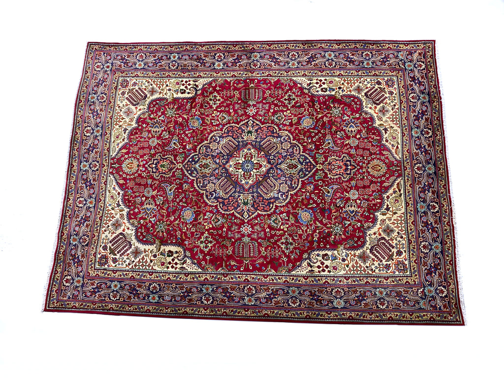 10.0 x 13.0 Authentic Persian Tabriz Rug Handmade IRAN Wool #F-6937