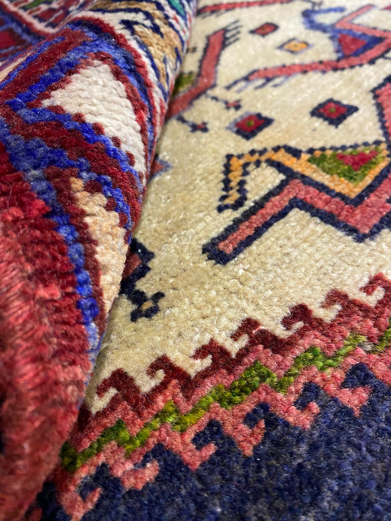 3.10 x 9.7 Light Ivory Persian Afshar Runner S10-5876