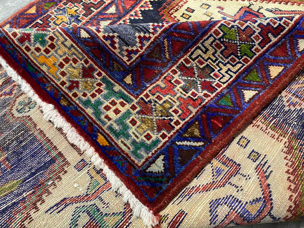 3.10 x 9.7 Light Ivory Persian Afshar Runner S10-5876