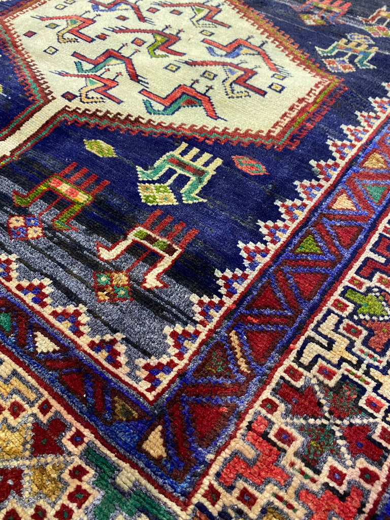 3.10 x 9.7 Light Ivory Persian Afshar Runner S10-5876