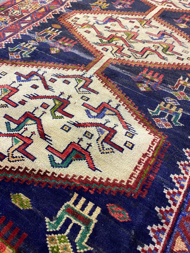 3.10 x 9.7 Light Ivory Persian Afshar Runner S10-5876