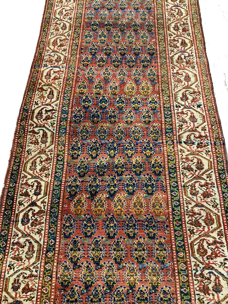 3.4 x 17.2 Long Antique Persian Runner  #F-6938