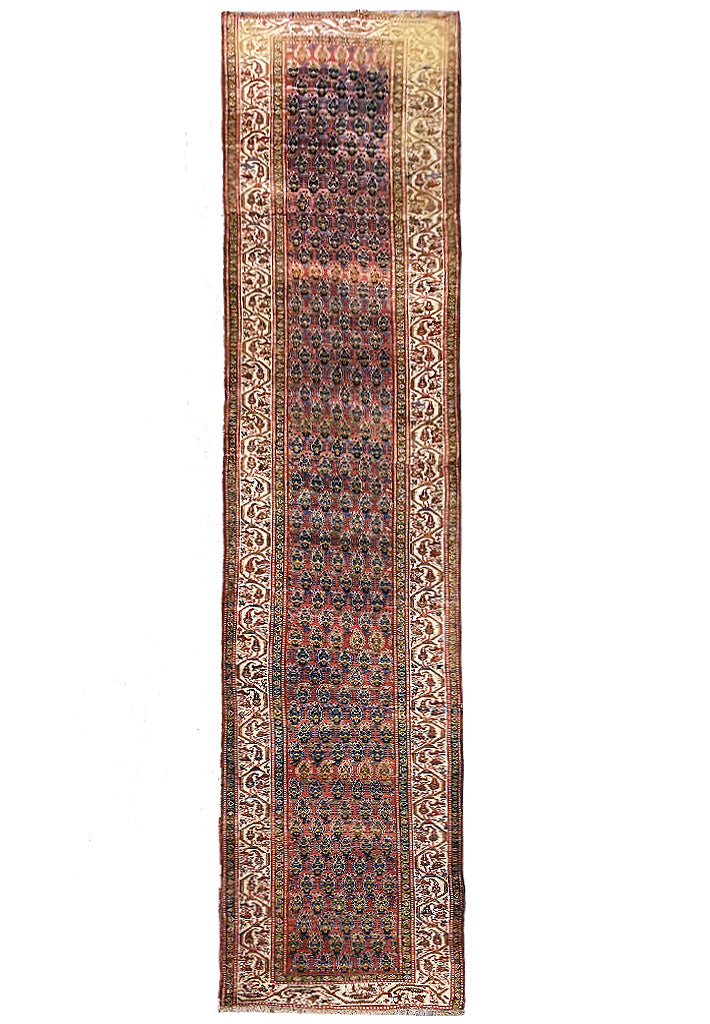 3.4 x 17.2 Long Antique Persian Runner  #F-6938