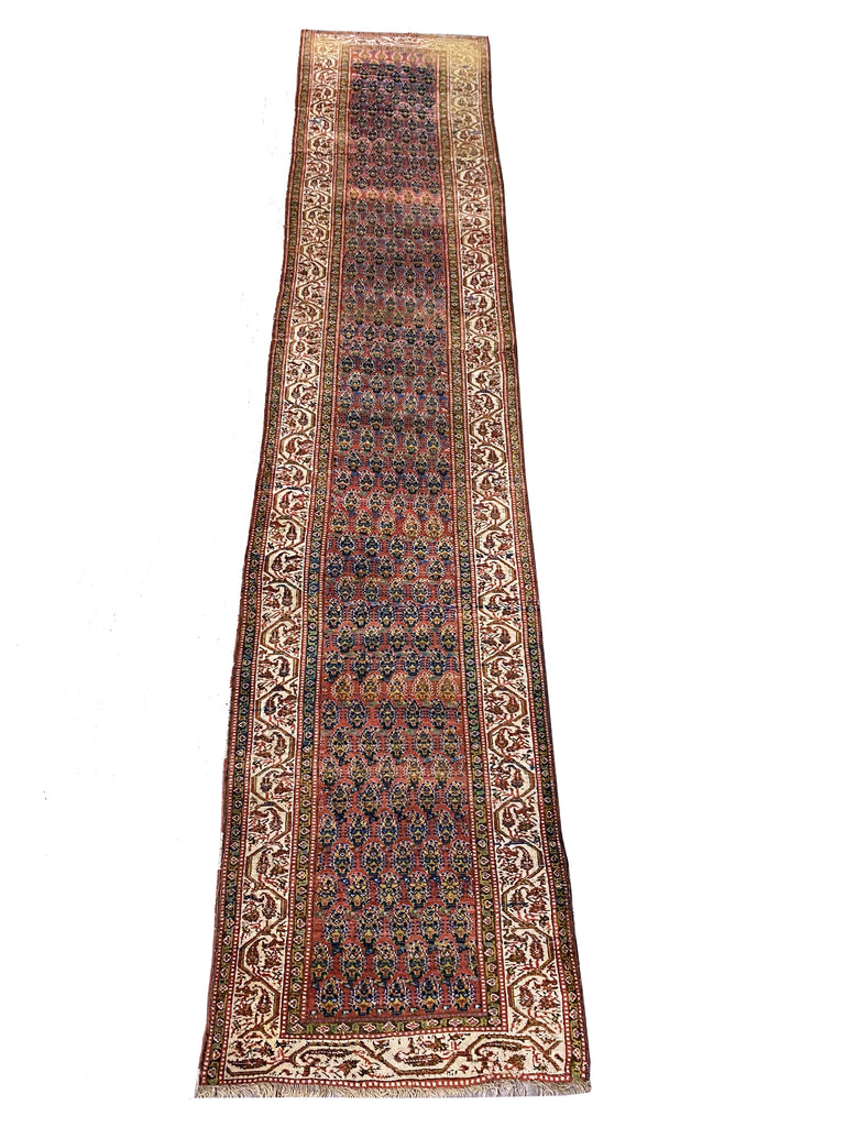 3.4 x 17.2 Long Antique Persian Runner  #F-6938