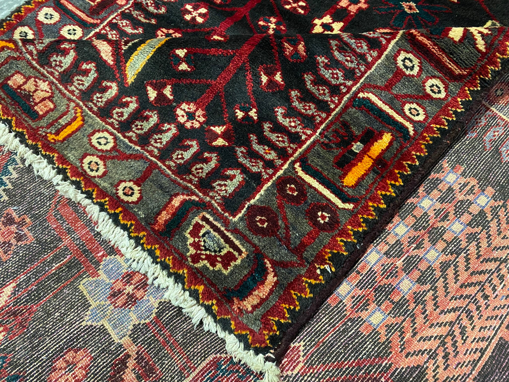 4.0 x 10.7 Persian Tribal Wool Runner #F-6939