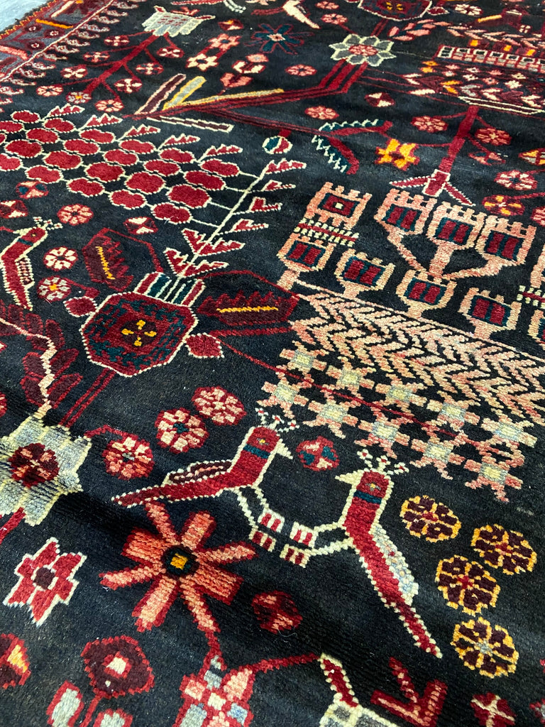 4.0 x 10.7 Persian Tribal Wool Runner #F-6939