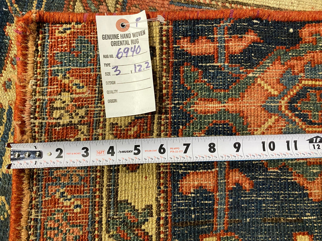 3.0 x 12.2 Antique Runner Serapi Cut Piece    #F-6940