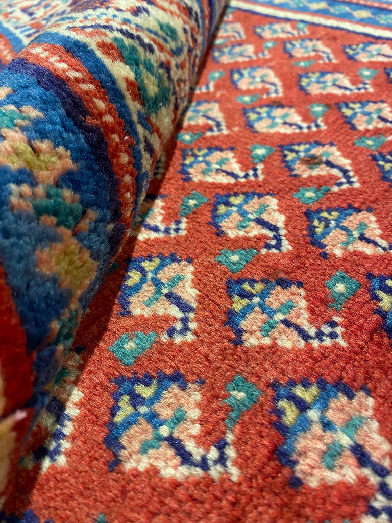 3.5 x 10.3 Persian Paisely Mir Sarouk Herati Runner #F-6941