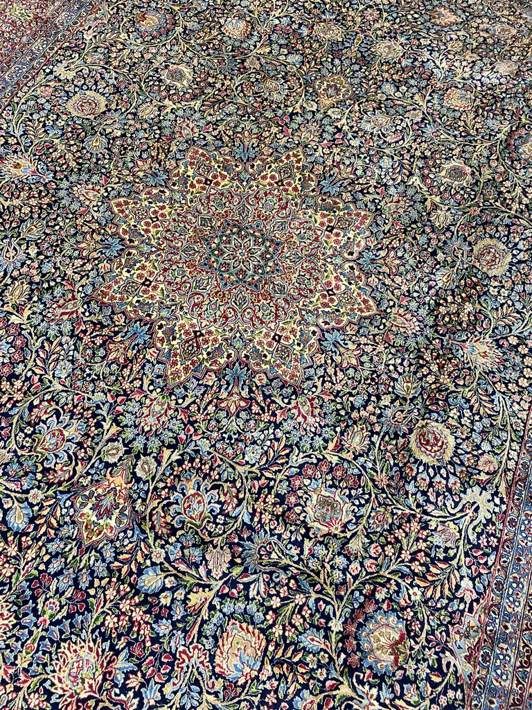11’4’’ x 16’10’’ Large Persian Tabriz Rug – Handmade Fine Wool Floral Medallion Rug #PIX-11474