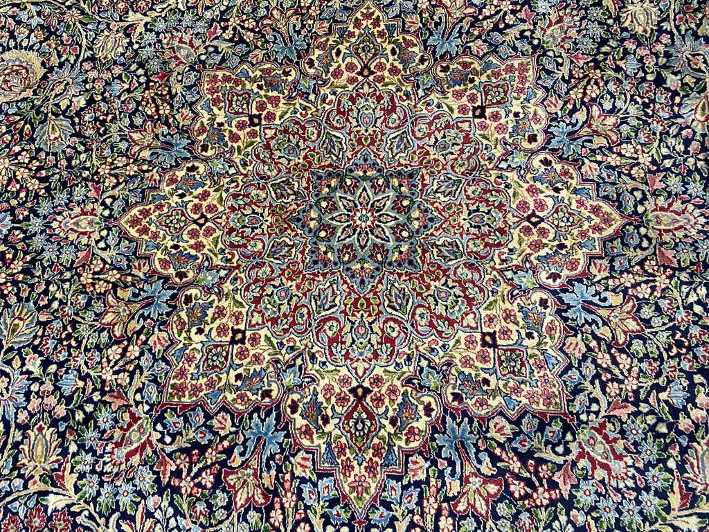 11’4’’ x 16’10’’ Large Persian Tabriz Rug – Handmade Fine Wool Floral Medallion Rug #PIX-11474