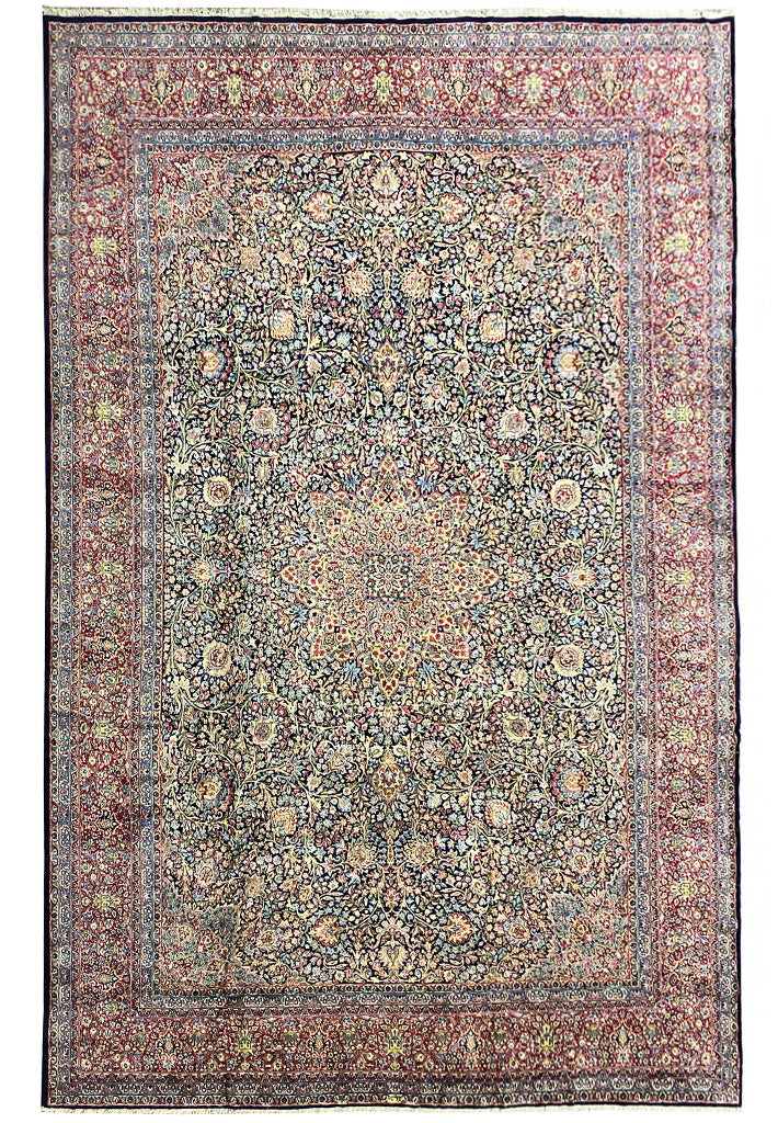 11’4’’ x 16’10’’ Large Persian Tabriz Rug – Handmade Fine Wool Floral Medallion Rug #PIX-11474