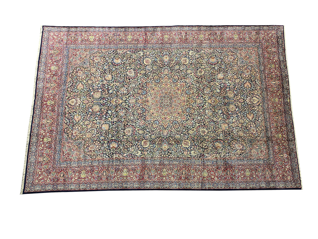 11’4’’ x 16’10’’ Large Persian Tabriz Rug – Handmade Fine Wool Floral Medallion Rug #PIX-11474