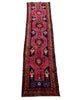Load image into Gallery viewer, 3.5 x 12.3 Red Persian Hamadan Runner 7178