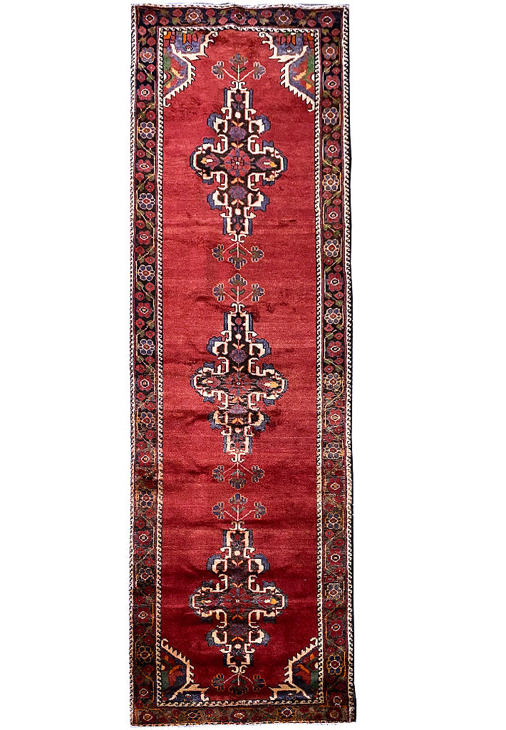 3.3 x 10.9 Red Persian Malayer Runner 7130