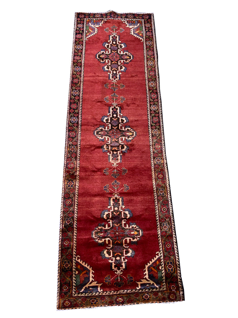 3.3 x 10.9 Red Persian Malayer Runner 7130