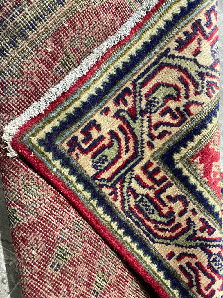 14 Feet Antique Persian Runner Paisely Sem-Antique Rug  #B-72453