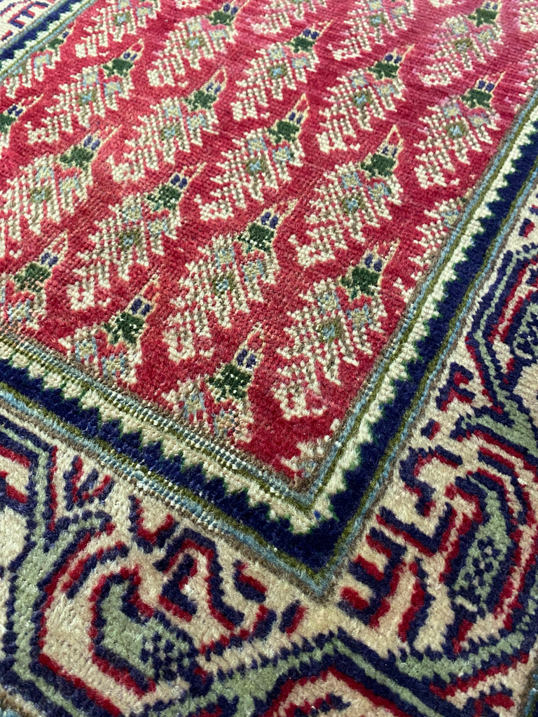 14 Feet Antique Persian Runner Paisely Sem-Antique Rug  #B-72453