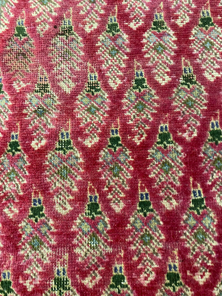 14 Feet Antique Persian Runner Paisely Sem-Antique Rug  #B-72453